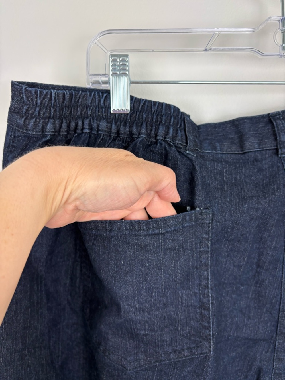 Ruby Rd. Woman Jeans in Deep Indigo size 22W in EUC elastic waist - Picture 3 of 10